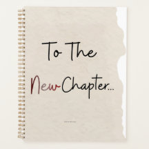 To The New Chapter Planner Cover