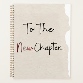 Agenda To The New Chapter Planner Cover