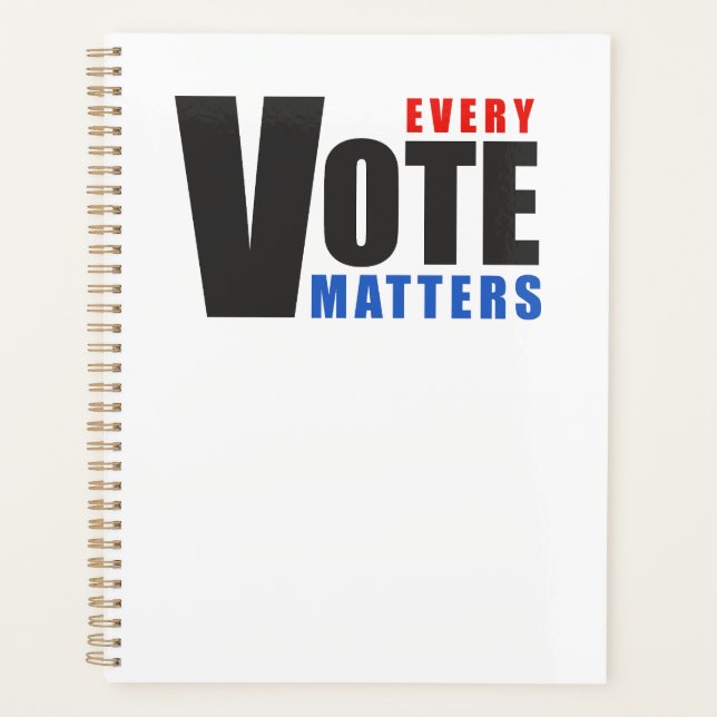 Agenda Todo voto importa - seu voto é seu poder (Frente)