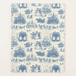 Agenda Toile de Chinoiserie Azul de Inverno