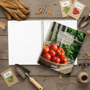 Agenda Tomate Basket Home Garden Fazenda Planner