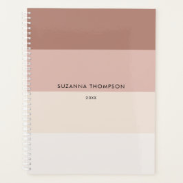Agenda Tons Terrestres Modernos Beige Castanhos