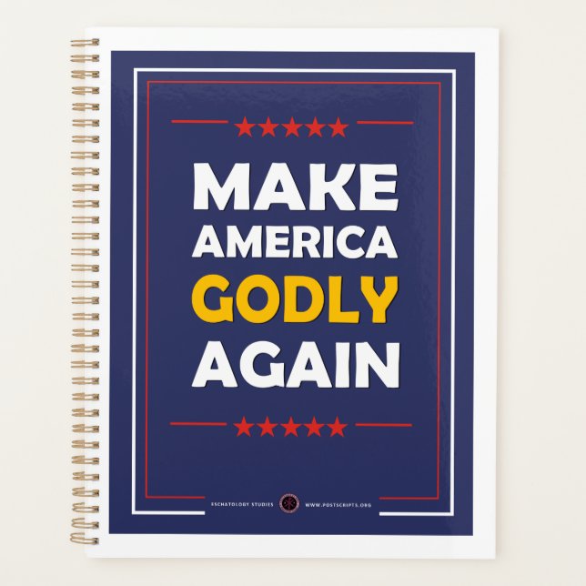 Agenda Torne a América Deus de novo (Frente)