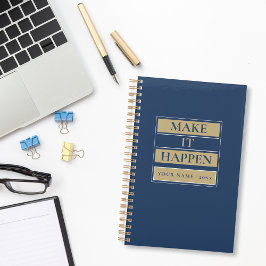 Agenda Torne isso realidade | Nome e Ano Personalizados 