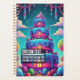 Agenda Torre de Doce Fantasia de Texto Personalizado