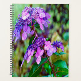 Agenda Torre Roxo e Flor de Hydrangea Shout