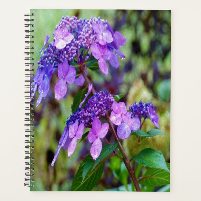 Agenda Torre Roxo e Flor de Hydrangea Shout (Frente)