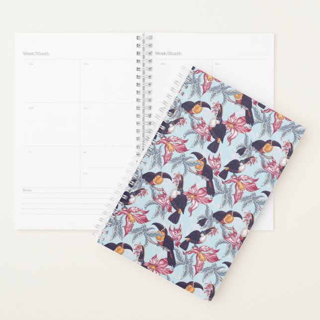 Agenda Toucans com flores exóticas (Exibição)