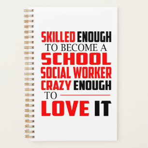 Agenda Trabalhador Social Escolar Planador Engraçado Pre