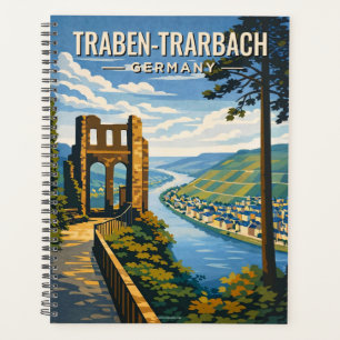 Agenda Traben-Trarbach Alemanha Viagem Artística Vintage 