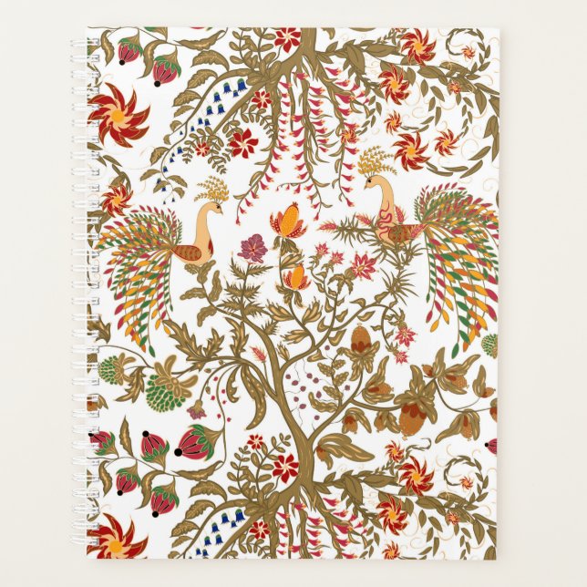 Agenda tradição do paraíso das árvores das aves asiáticas (Frente)