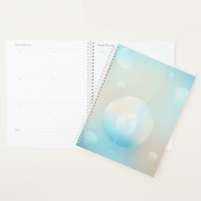 Agenda Tranquil Lotus Hardcover Daily Planner (Exibição)