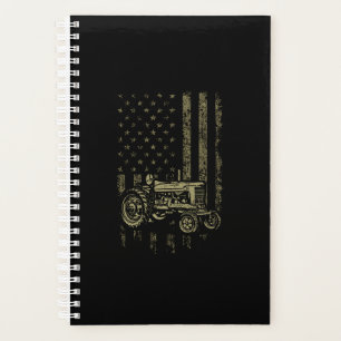 Agenda Trator Americano Bandeira Fazenda Homens