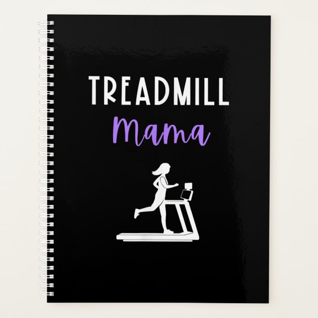 Agenda Treadmill Mama Runner Mamãe Executando Workout Hom (Frente)
