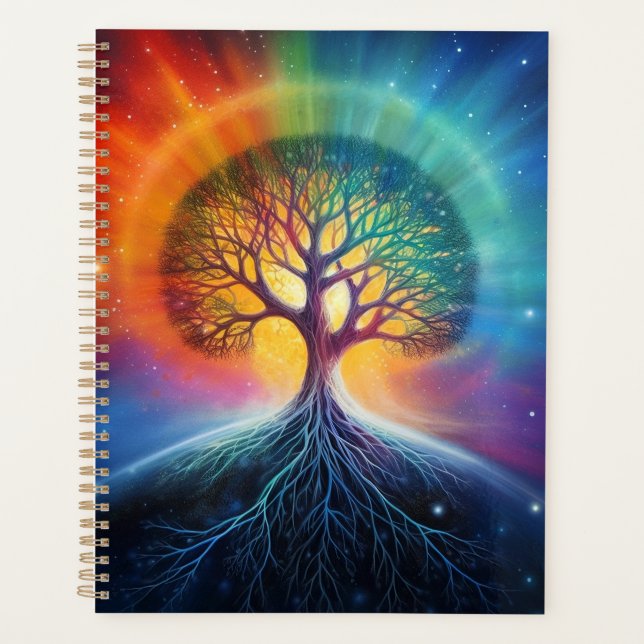 Agenda Tree Of Life Surreal Rainbow Art (Frente)