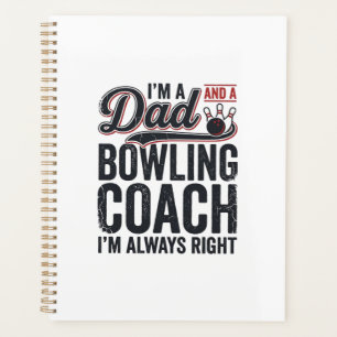 Agenda Treinador de Boliche Pai Sempre Certo Camisa Vinta
