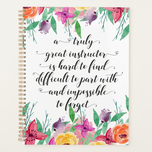 Agenda Treinador de presentes do Instrutor Yoga (Frente)