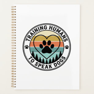 Agenda Treinando Humanos para Falar Cachorro Vintage Pata