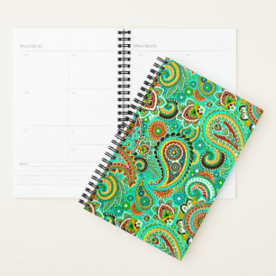 Agenda Trendy Colorful Paisley Seamless Pattern