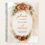 Agenda Trendy watercolor terracotta rusty pampas<br><div class="desc">Entra no mundo selvagem do planeamento do casamento com a trendy watercolor terracotta rusty pampas Planner! Este planejador não é o seu organizador comum; é um companheiro ousado e aventureiro para qualquer um que queira adicionar um toque de charme boêmico ao seu grande dia. Com seus tons de terra e...</div>