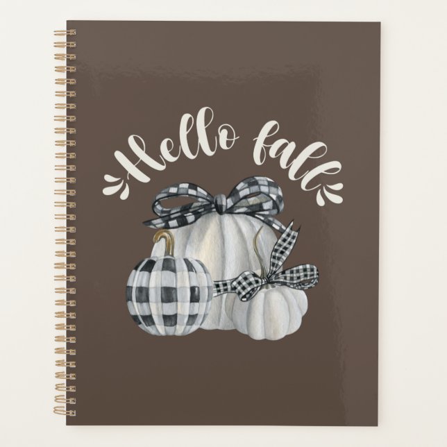 Agenda Três Pumpkin Olá Queda (Frente)