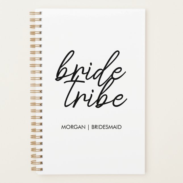 Agenda Tribo Bride | Bachelorette Bridesmaid Modern (Frente)