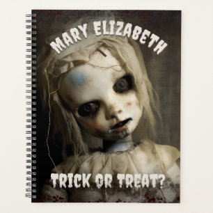 Agenda Trick ou Tratar Doll 80s Assombrada Horror