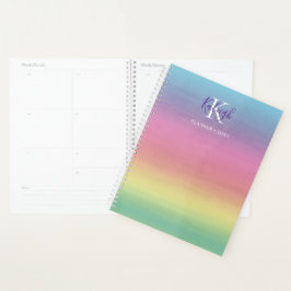 Agenda Tropical Rainbow Sunset | Planeador Monograma