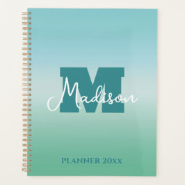 Agenda Tropical Waters Gradient Monogram Name 
