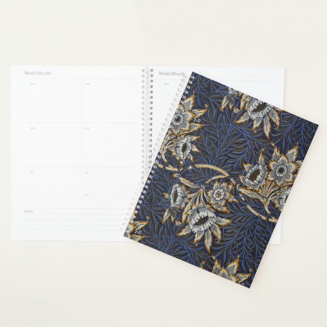 Agenda Tulipa de William Morris com padrão de salgueiro e (Exibição)