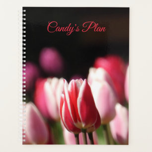 Agenda Tulipa Vermelha e Branca