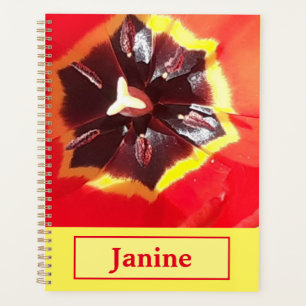 Agenda Tulipa Vermelha Escarlate