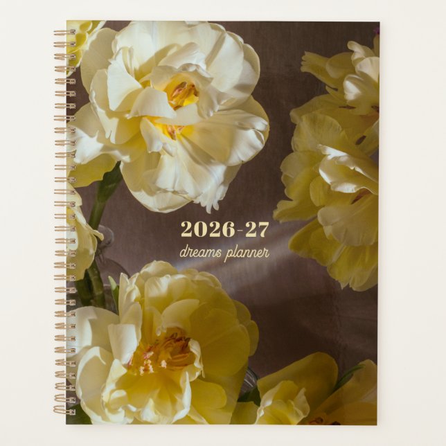 Agenda Tulipas douradas sonhadoras (Frente)