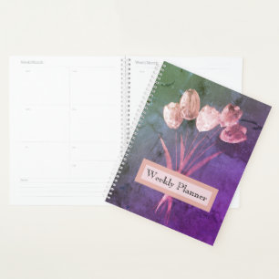 Agenda Tulipas Rústicas Aquarela