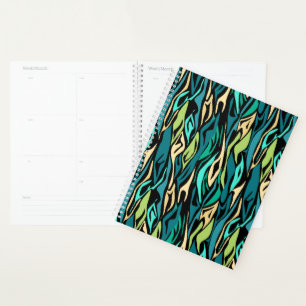 Agenda Turquesa abstrato