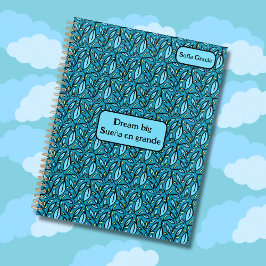 Agenda Turquesa Azul Deixa o Sonho Grande Sueña em Grande