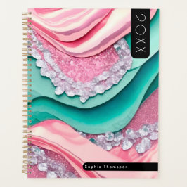 Agenda Turquesa glamourosa glamouroso novo ano