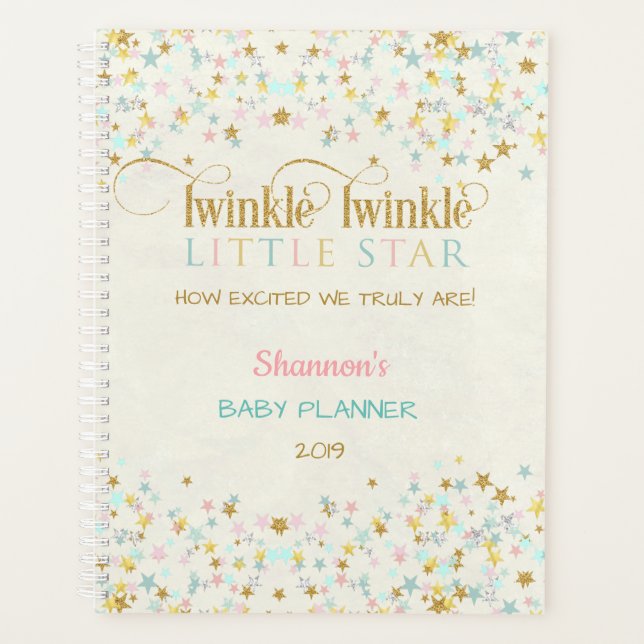 Agenda Twinkle Twinkle Little Star Baby (Frente)
