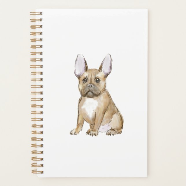 Agenda Um cachorrinho francês adorável (Frente)