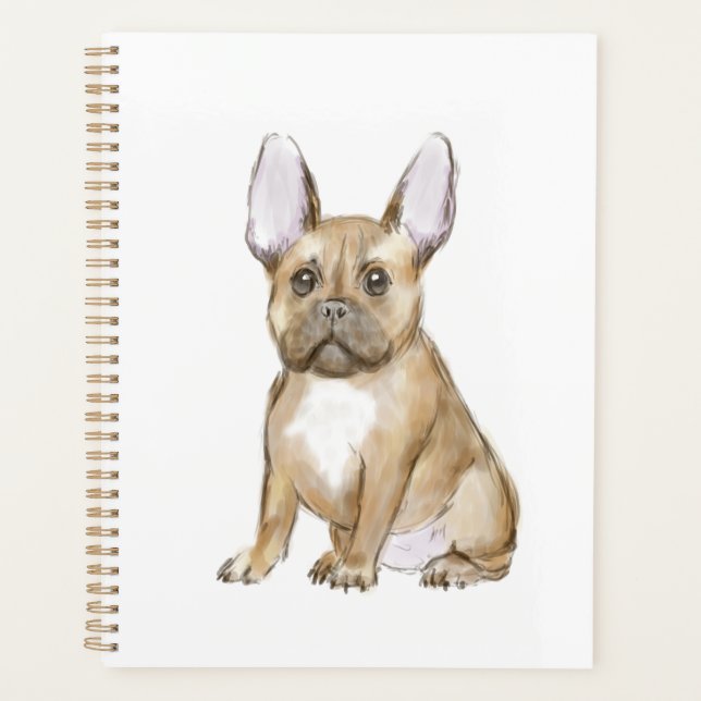 Agenda Um cachorrinho francês adorável (Frente)