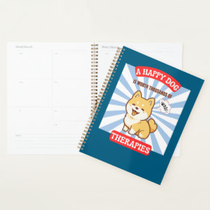 Agenda Um cachorro feliz Shiba cachorro fofo