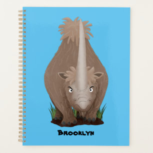 Agenda Um desenho animado de Rinoceronte elasmotherium