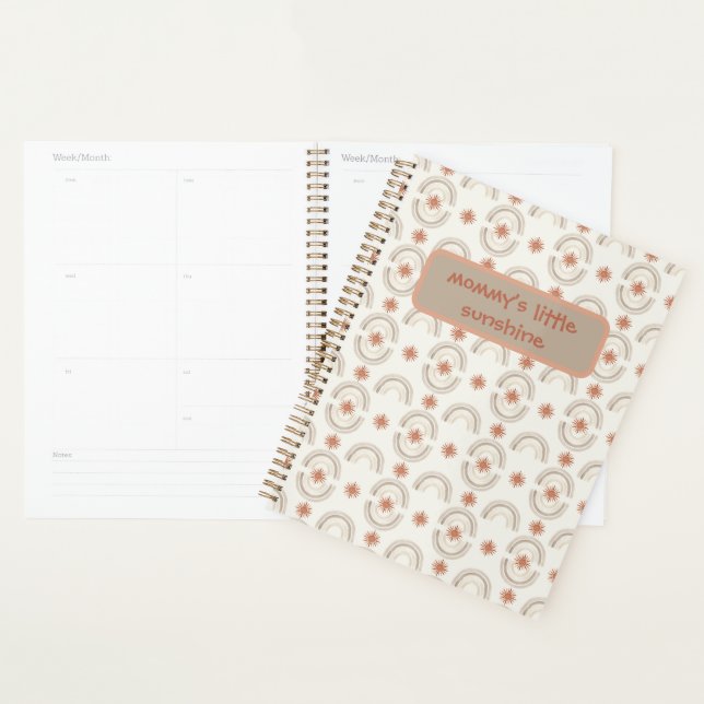 Agenda Um design de bebê inspirado em boho suave (Exibição)