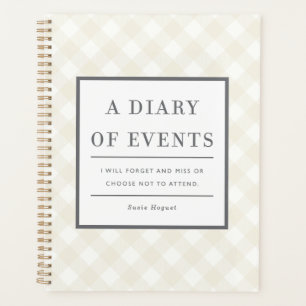 Agenda Um diário de eventos que esquecerei ou não irei 