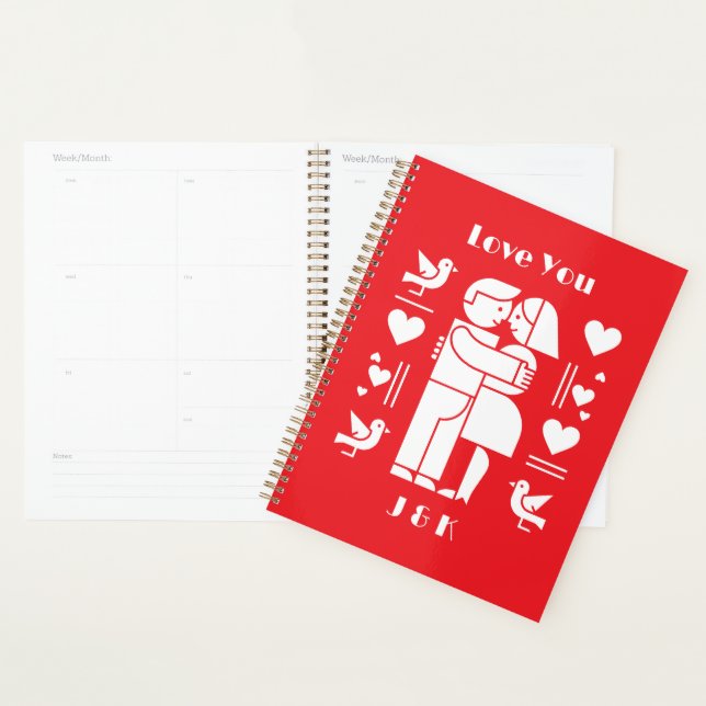 Agenda Um moderno Bauhaus personalizado para o Dia dos Na (Exibição)