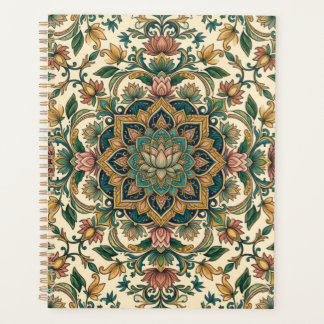 Agenda Um Padrão de Mandala Floral
