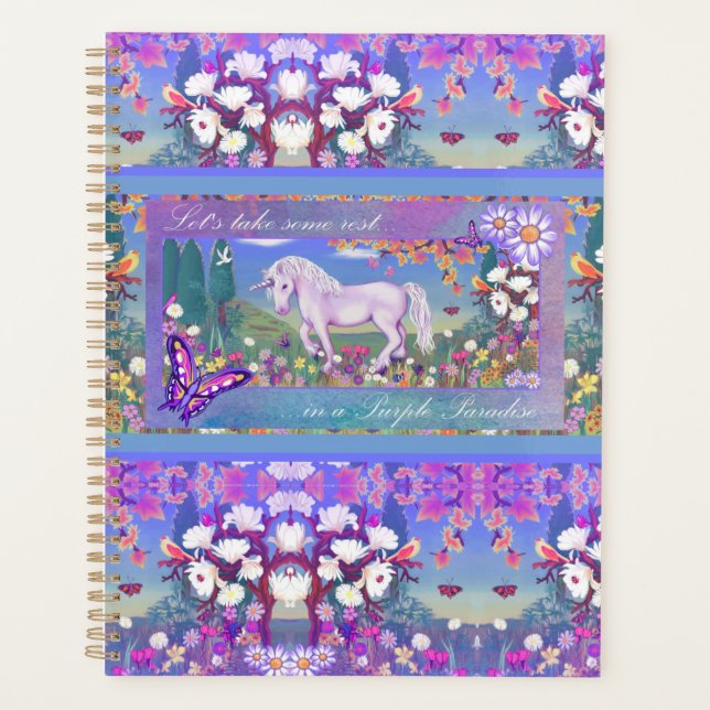 Agenda um paraíso roxo (Frente)