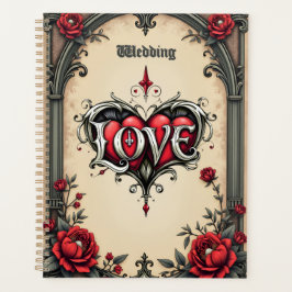 Agenda Um romance gótico. Um ornamentado, estilo gótico