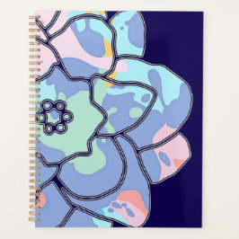 Agenda Uma flor feita de manchas de tinta