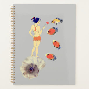 Agenda Uma garota com uma flor
